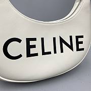 Celine Underarm Bag Full Leather White 60054 Size 25 x 14 x 7 cm - 2