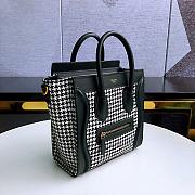 Celine Nano Luggage Black/White 9918800 Size 20 x 20 x 10 cm - 6