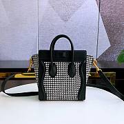 Celine Nano Luggage Black/White 9918800 Size 20 x 20 x 10 cm - 5