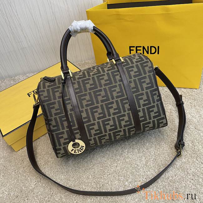 Fendi Old Flower Fabric Pillow Bag Size 31 × 20 cm - 1