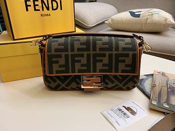 Fendi Green Canvas Material Size 26 cm