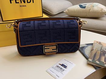 Fendi Blue Canvas Material Size 26 cm