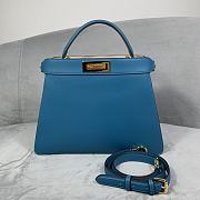 Fendi Peekaboo Iseeu Blue 88N325 Size 33 x 25 x 12 cm - 1