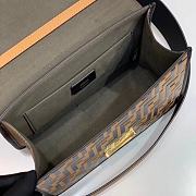 Fendi Cowhide Double F Printing Brown 2820L Size 26 cm - 5