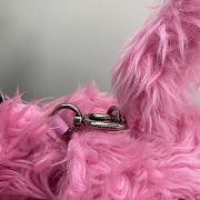 Balenciaga Hourglass Three-Dimensional Fur Pink  - 6