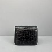Balenciag B Bag Small Crocodile Black 92951 Size 18 x 14 x 10 cm - 3