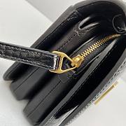 Balenciag B Bag Small Crocodile Black 92951 Size 18 x 14 x 10 cm - 5