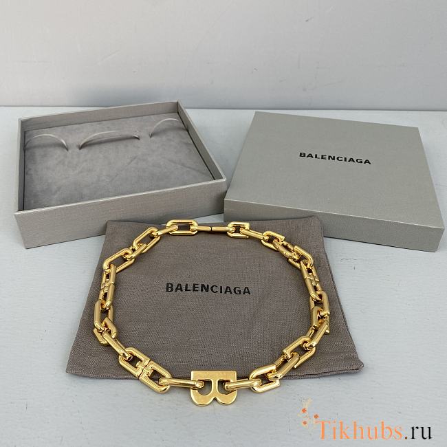 Balenciaga Golden Necklace 92992 Size 44 cm - 1