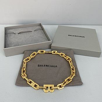 Balenciaga Golden Necklace 92992 Size 44 cm