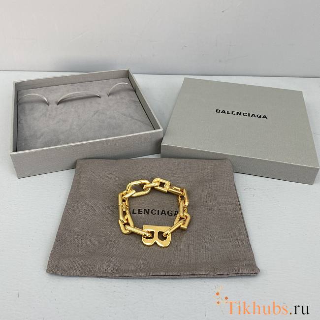 Balenciaga Golden Bracelet 92991 Size 21 cm - 1