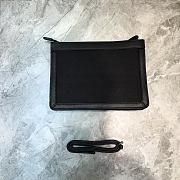 Balenciaga Nevy Box Canvas And Leather Envelope Bag Black Size 26 x 8 x 19 cm - 2