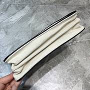 Balenciaga Nevy Box Canvas And Leather Envelope Bag White Size 26 x 8 x 19 cm - 4