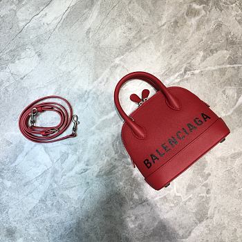 Parisian Balen Ville Shell Bag Small Red Size 18 x 8 x 16 cm