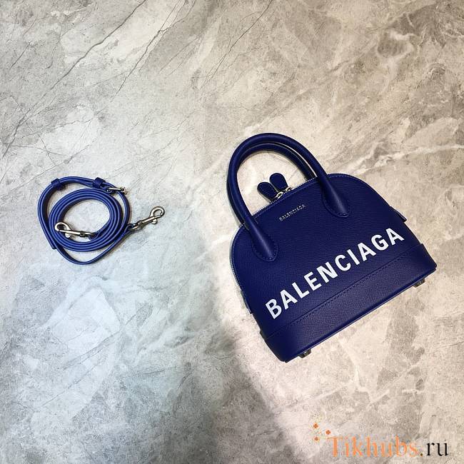 Parisian Balen Ville Shell Bag Small Blue Size 18 x 8 x 16 cm - 1