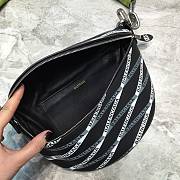 Balenciaga Half-Moon Waist Bag Black Oblique Logo Size 27 x 19 cm - 3