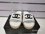 Chanel Slippers White/Black - 1