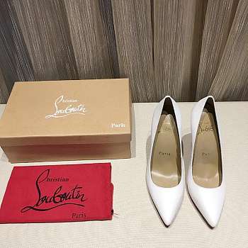 Christina Louboutin Heels in White