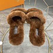 LV slippers with Fur - 3