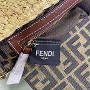 Fendi Baguette Woven Straw Bag Size 26 x 14 x 4 cm - 3