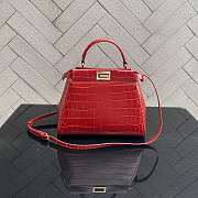 Fendi Peekaboo Mini Red Size 23 cm - 1