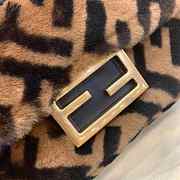 Fendi Baguette Mini Brown Sheepskin Bag Size 18.5 x 4.5 x 12 cm - 2