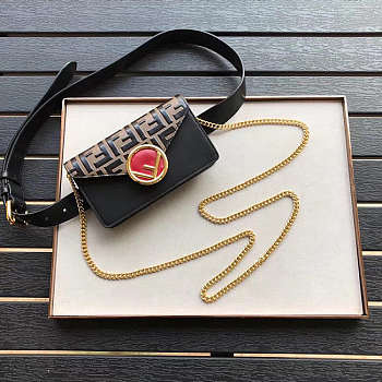 Fendi Multicolour Leather Belt Bag CL005 Size 17 x 10 x 3 cm