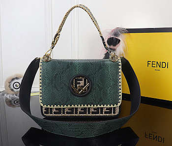 Fendi FF Logo Handbag Size 25 x 18 x 10 cm