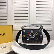 Fendi Kan Handbag Red 0592 Size 25 x 18 x 10 cm - 1