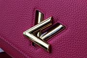 LV Twist One Handle Small Handbag Dark Pink M57093 Size 17 x 25 x 11 cm - 6