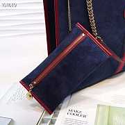 Gucci Rajah Large Suede Navy Tote Size 45.5 x 34 x 4 cm - 5