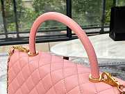 Chanel Coco Caviar Leather Handle Pink Size 29 x 20 x 13 cm - 3