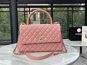 Chanel Coco Caviar Leather Handle Pink Size 29 x 20 x 13 cm - 4