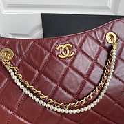 Chanel Shopping Bag Burgundy Size 34 x 26 x 5 cm - 3