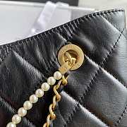 Chanel Shopping Bag Burgundy Black Size 34 x 26 x 5 cm - 4