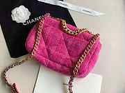 Chanel 19 Flap Bag Pink 30 x 20 x 10 cm - 5