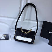Chanel Flap Bag White/Black AS0074 Size 15 x 6 x 22 cm - 6