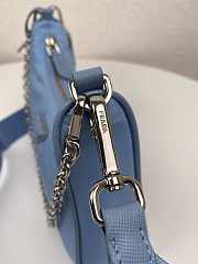 Prada Re-Edition 2005 Nylon Shoulder Bag Blue  - 6