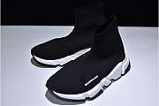 Balenciaga Speed Trainer Triple Black And White shoes - 4