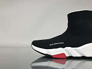 Balenciaga Speed Trainer Triple Black And Red shoes - 3