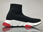 Balenciaga Speed Trainer Triple Black And Red shoes - 4