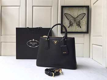 Prada Saffiano Large Tote in Black Size 31 x 22.5 x 13.5 cm