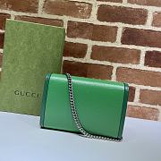 Gucci Dionysus Leather Mini Chain Bag Green 401231 Size 20 x 13.5 x 3 cm - 2
