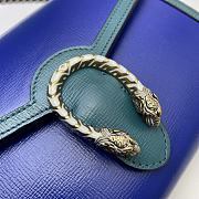 Gucci Dionysus Leather Mini Chain Bag Blue 401231 Size 20 x 13.5 x 3 cm - 2