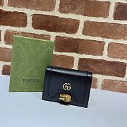 Gucci Ladies Card And Coin Box Black 658244 Size 11 x 8 x 2.5 cm - 1