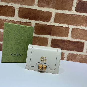 Gucci Ladies Card And Coin Box White 658244 Size 11 x 8 x 2.5 cm