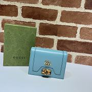 Gucci Ladies Card And Coin Box Blue 658244 Size 11 x 8 x 2.5 cm - 1