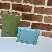 Gucci Ladies Card And Coin Box Blue 658244 Size 11 x 8 x 2.5 cm - 3