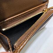 Gucci 1955 Horsebit GG Supreme Wallet With Chain Brown 623180 Size 11 x 8.5 x 3 cm - 6