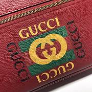 Gucci Men's Leather Cross-body Messenger Shoulder Bag In Red 523589 Size 33.5 x 23.5 x 9.5 cm - 6