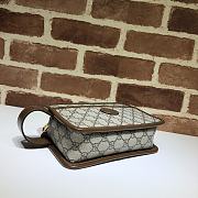 GG Travel Pouch With Interlocking G In Beige And Ebony 625764 Size 22 x 14 x 7 cm - 5